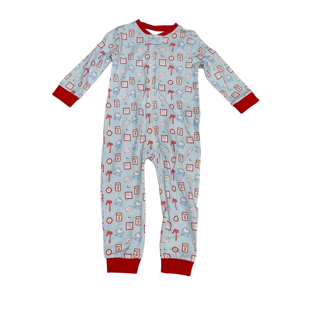 NWT James & Lottie Size 18M Letters to Santa Zippy Pajamas